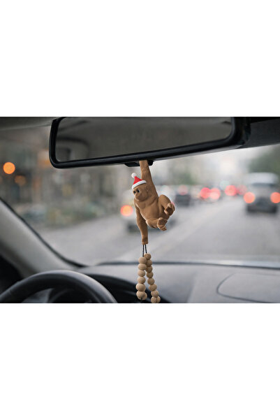 DERYA3D Maker shop Dekoratif Asılı Maymun Biblo – Eğlenceli Tasarım | Araba D...