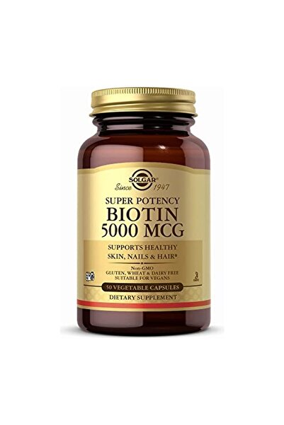 Solgar Biotin 5000 Mcg 50 Kapsül