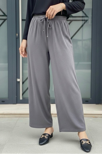 İmajButik Smoked Wide Leg Ayrobin Pants