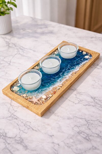 İNOVATEDARİK Dekoratif mumluk epoksi