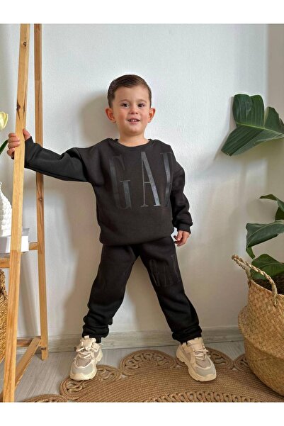 Joui Co Set de trening cu model din 3 fire, pentru băieți, set de 2 piese (pa...