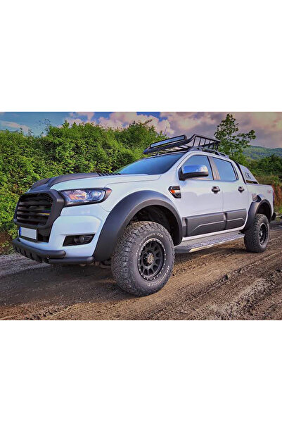 TMZ Garage Ford Ranger T6 T7 T8 Jumbo Çamurluk Dodik Seti Düz Model Mat Siyah