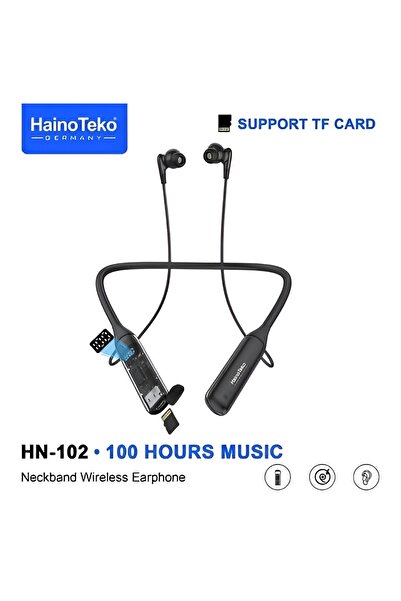 haino teko germany سماعات أذن لاسلكية تُعلق حول الرقبة تدعم بطاقة TF صوت عالي...