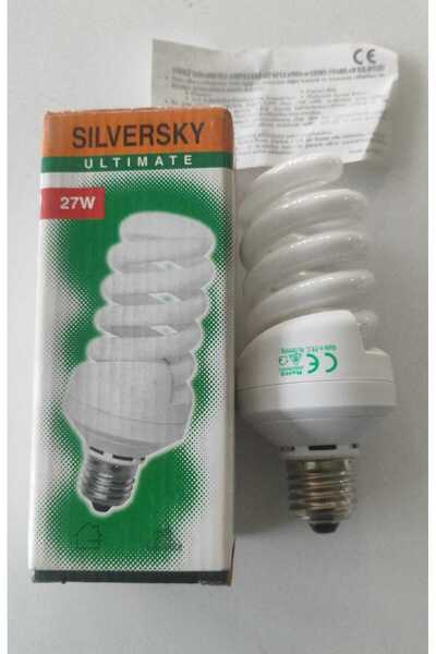 Silver SILVERSKY SİPRAL TASARUFLU AMPÜL 27WATT E27 Duy MAVİ IŞIK