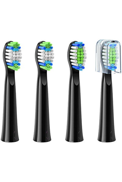 Bitvae D2 Toothbrush Replacement 2pcs Black
