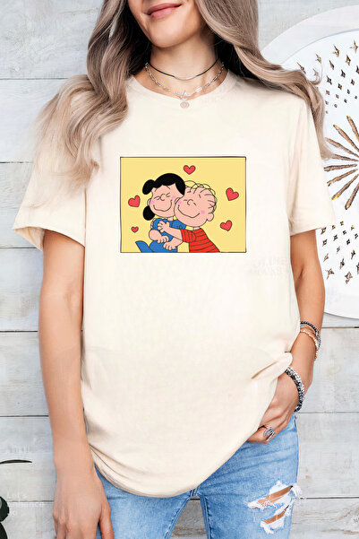 Sarah's Boutique Women's T-shirt – 100% cotton – Valentine's Day "Cartoon Love"