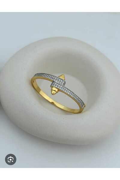 ella'nın çarşısı سوار من حجر الزركون باللون الذهبي موديل زيركون ستون. الفولاذ...