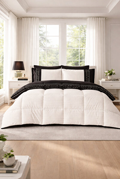 Özdilek Destaque Uyku Seti Çift Kişilik - SİYAH