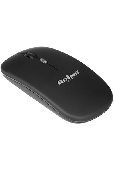 Rebel KOM1022-B – Mouse wireless 2.4 GHz, optic 1600 DPI, 3 butoane + scroll,...
