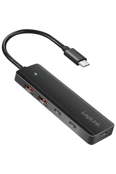 LogiLink UA0412, 2 x USB 3.2 gen 2, 2 x USB-C, Negru