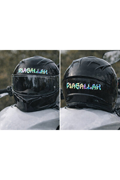 AlpiLeo Maşallah Yazılı Motosiklet Kask ve Araç Sticker Çıkartma - 15x2.5 cm ...