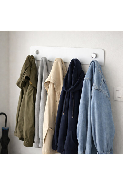 Decopin DUVAR ASKISI 5'Lİ VİDALI BEYAZ