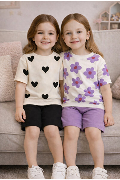 Melodikids Letnji set za devojčice 2 dela Pamuk dela Gornji i donji deo