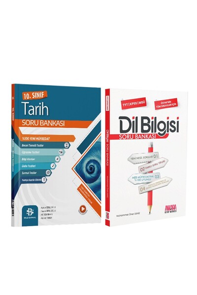 Ankara Kitap Merkezi Bilgi Sarmal 10. Sınıf Tarih ve AKM Dil Bilgisi Soru Ban...