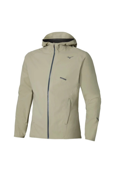 MIZUNO Waterproof 20K Hooded Jacket Men's Raincoat Brown