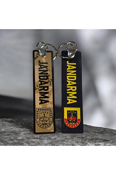 DOĞAN ASKERİ MALZEME Set de 2 brelocuri Jandarma, breloc Asayiş și breloc Com...