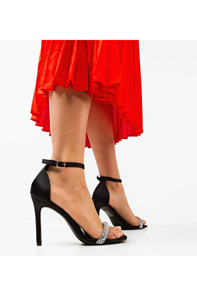 BENOTTİ Eteset Heeled Sandals Black Size: 38