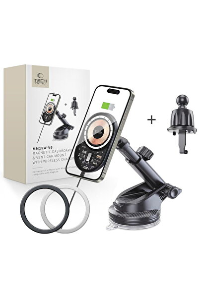 Tech-Protect USB-C - Cablu USB-C inclus MM15W-V6 MagSafe pentru bord și gură ...