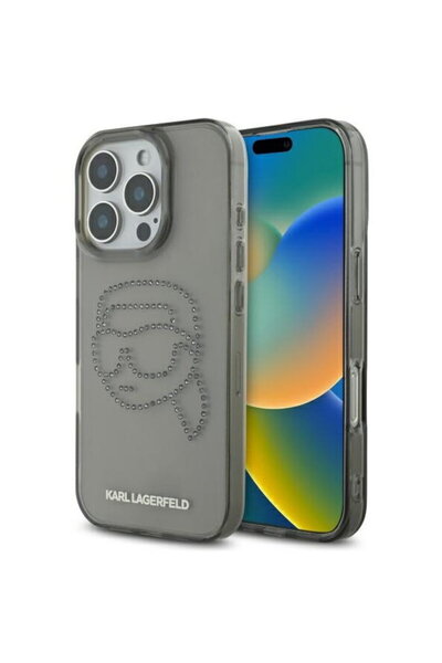 Karl Lagerfeld Husa pentru iPhone 16 Pro Max - IML Rhinestones (KLHCP16XHKHDC...