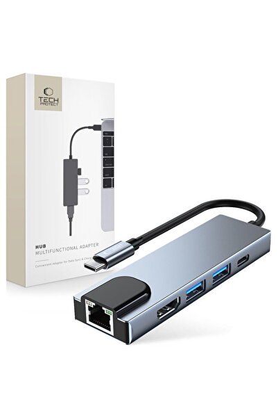 Tech-Protect V3-HUB ADAPTER 5IN1 GREY