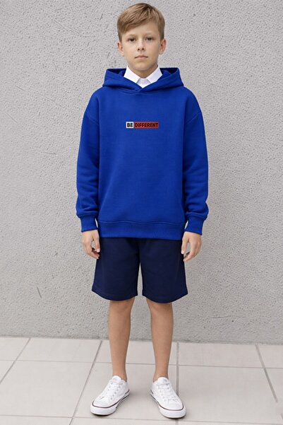 LORVEX Детска суитшърт с голям размер, 100% памук – DIFFERENT BE Printed