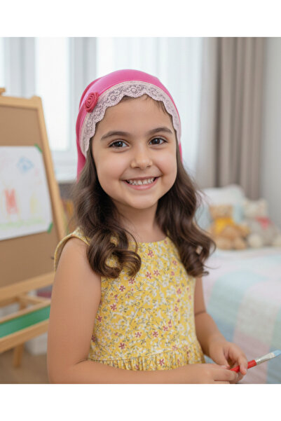 tayuya Esnek Viskon Kumaş Kız Çocuk Bonesi - Özel Üçgen Kesim Şık Tasarım