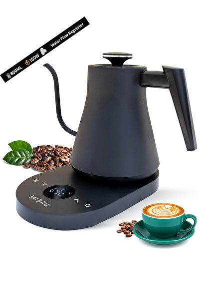 MIBRU Electric Kettle V60 Kettle 800Ml Gooseneck Coffee Kettle 1000W Fast Hea...