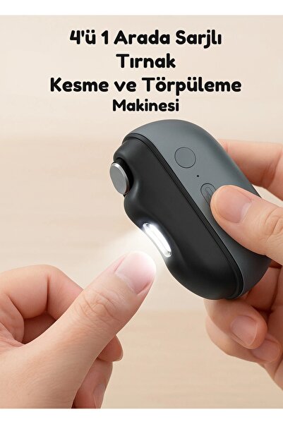 TeknoŞen AUHMA ANC-02, 4 ü 1 Arada Elektrikli Tırnak Kesme, Törpüleme ve Uv O...