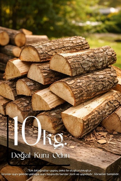 Win Ovro Doğal Kuru Yakacak Odun 10 Kg – Soba Şömine Mangal Barbekü Kamp ve D...