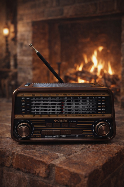 Shopping Area Nostaljik Radyo Bluetooth USB MP3 AUX FM 8 Bant Radyo Müzik Player