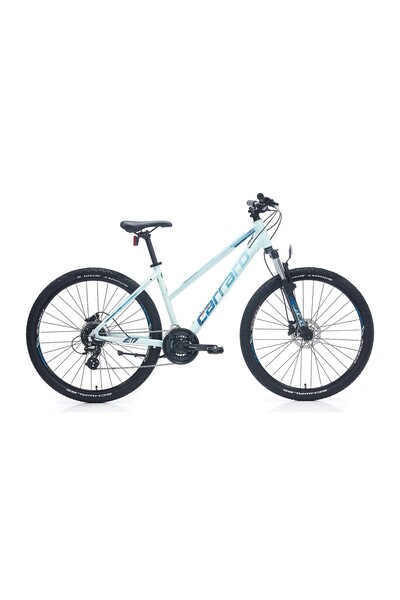 Carraro Force 751 24-V HD Dağ Bisikleti - Mat Cam Mavi-Mavi-Turuncu - 43 Cm
