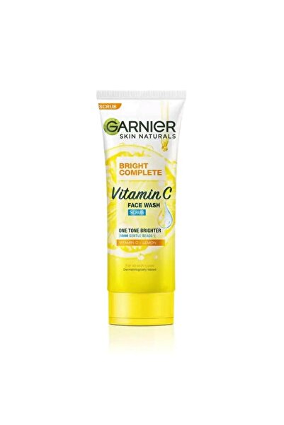 Garnier غسول مقشر للوجه بفيتامين سي 100 مل