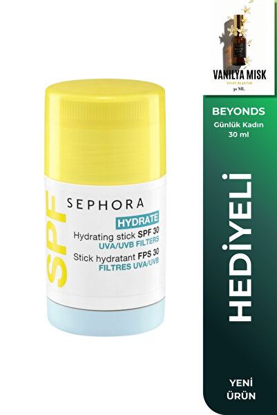 SEPHORA SPF30 Nemlendirici Güneş Koruyucu Stick UVA UVB Filtreli Görünmez Bit...