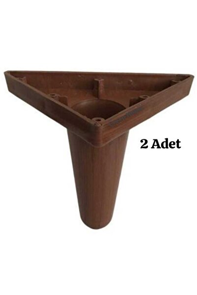 ÇEÇEN HOME (2 Adet) Kahverengi Mobilya Ayağı Baza Ayağı Kanepe-Koltuk Ayağı ,...