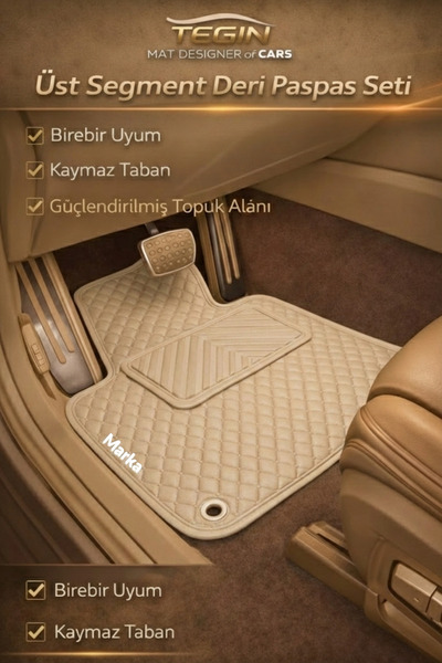 Tegin Mat Designer Of Cars Audi A6 2012-2018 4G Kasa (C7) Uyumlu Premium Deri...