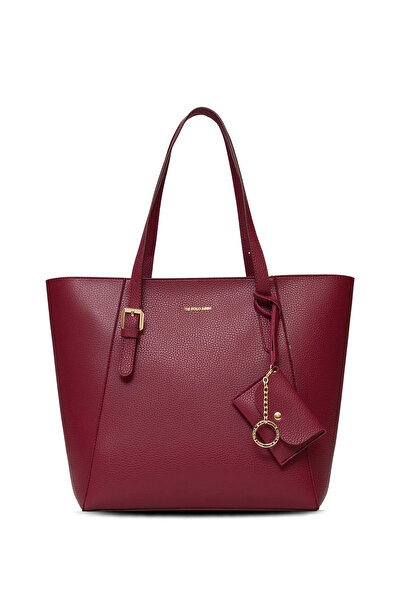 U.S. Polo Assn. Geantă de umăr pentru femei, roșu claret US25551 – Design ele...