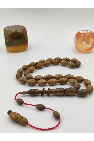 ALTUNTAŞ Artisanally Crafted Fragrant Pelesenk Wood Prayers Beads 8*12 mm Bar...