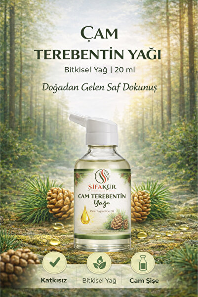 ŞİFAKÜR BİTKİSEL SAĞLIK ÜRÜNLERİ Healing Pine Turpentine Oil 100% Pure Natura...