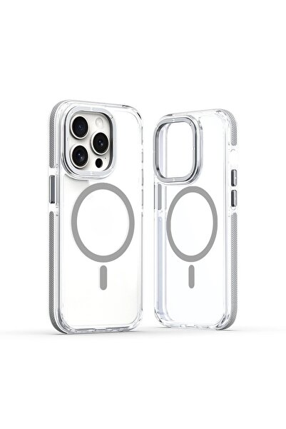 Paladyum Case غطاء شفاف مقاوم للصدأ متوافق مع iPhone 14 Pro Max، يتميز بخاصية...