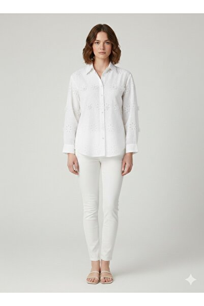 Ekol Floral Embroidered Shirt 2916