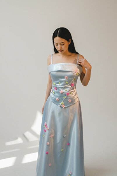 GÖKŞİNK MODA Strappy Evening Dress