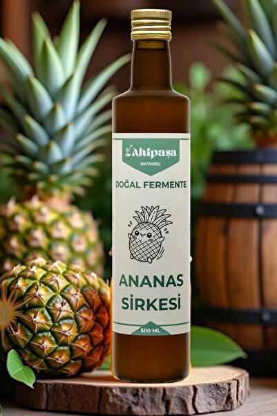 AHİPAŞA ANANAS SİRKESİ GELENEKSEL DOĞAL FERMENTASYON (500 ML)