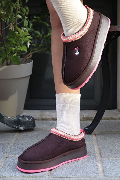 DIYA Ati̇ye Sabo Ultra Sabo Mini Women's Furry Suede Indoor and Outdoor Slippers