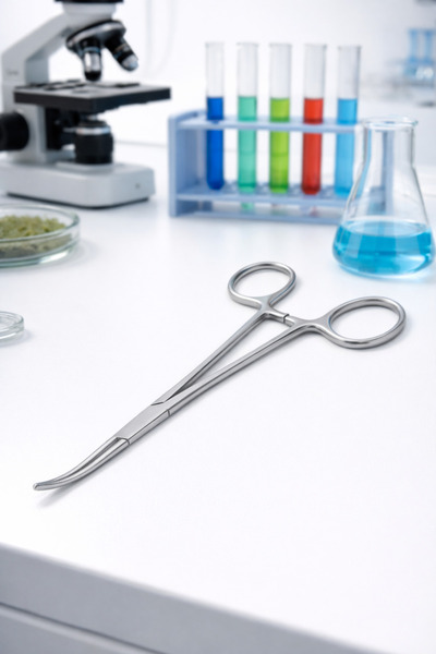 Labolist Hemostatik Pens Eğri 16 cm Paslanmaz