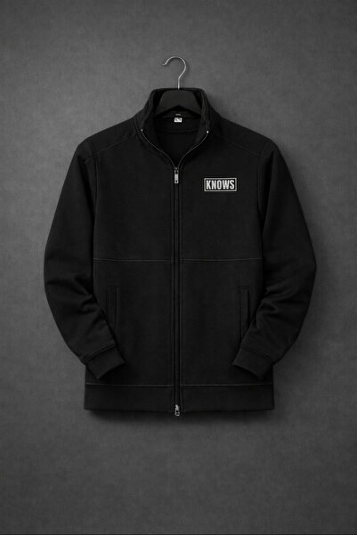 ByFourMan Knows Printed Scuba Men's Gray Black Jacket a Quality