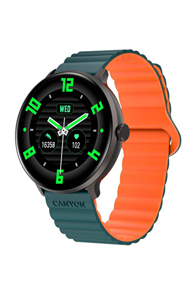 CANYON Ceas inteligent SW69 verde de 1,3 inci