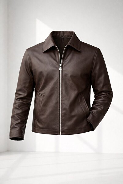LUMAST Stylish Basic Design Leather Jacket