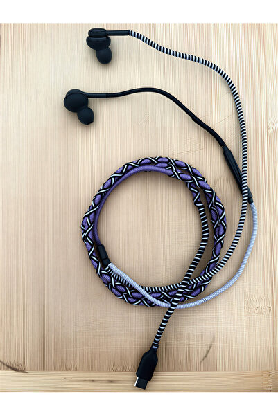 rangmobil Type C-SİLİKONLU Örgülü KULAKLIK İphone 15-iphone 16-iphone -iphone...