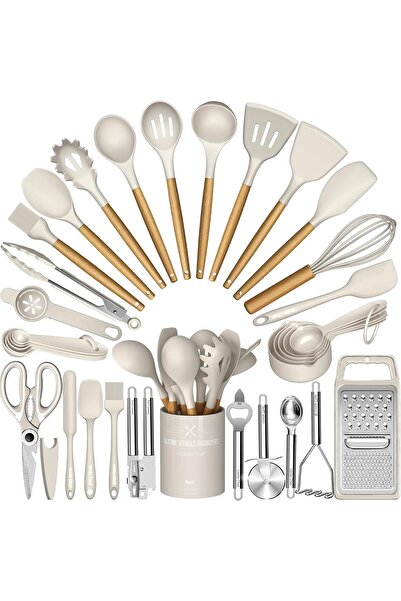 waibibabo05 Umite Chef 34-Piece Silicone Kitchen Utensil Set