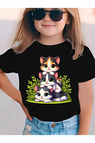 Cevval Short Sleeve Printed Children's T-Shirt